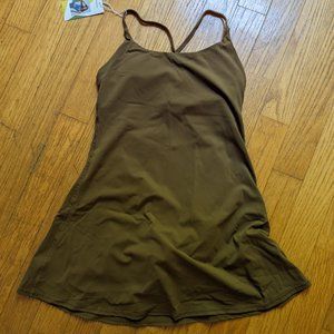 Halara Everyday Workout Dress, brown, Medium